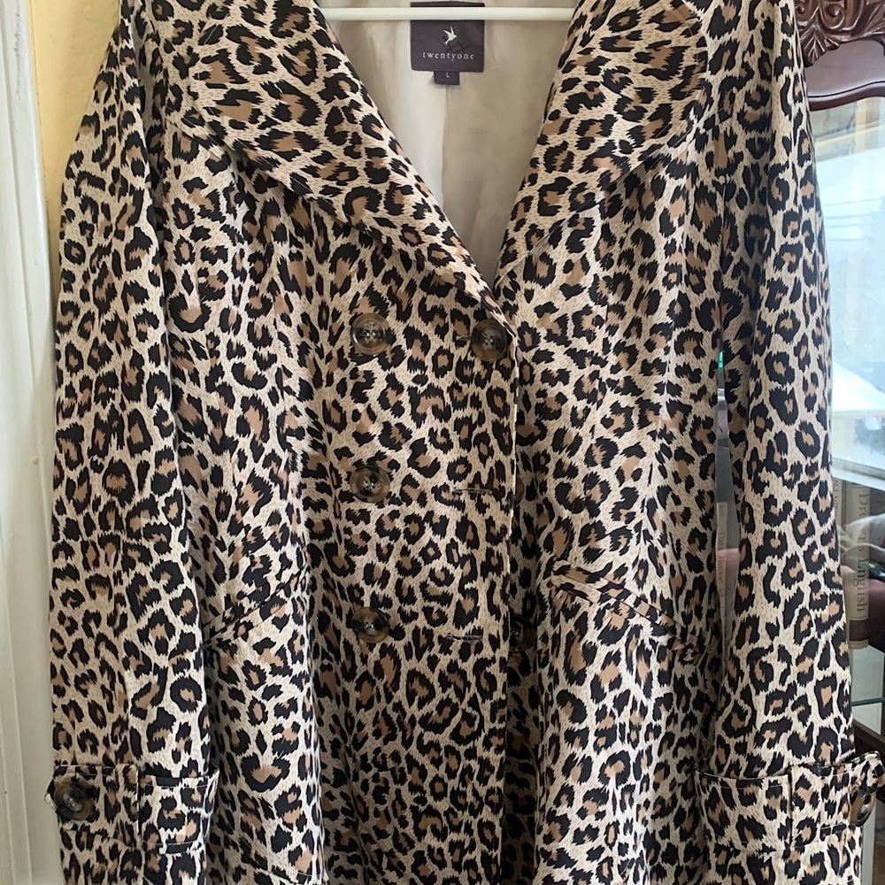 Leopard Print Trench Coat!